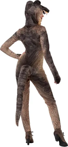 Vista 3 de Disfraz de dinosaurio mortal para mujer