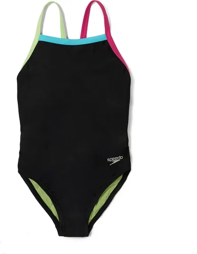 Vista 23 de Speedo Traje de baño de una pieza para niña con tiras finas Azul (Blue Print)