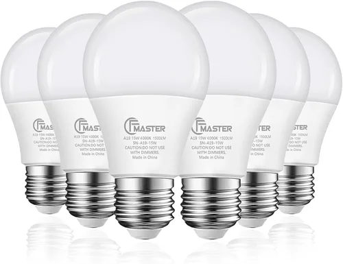 Vista 15 de Bombilla LED A19, bombilla LED equivalente a 75 W, 11 W 2700 K luz blanca cálida, 1100 lúmenes, bombillas no regulables, CRI 85+, sin parpadeo