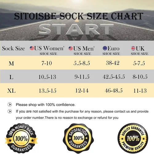 Vista 2 de SITOISBE Calcetines deportivos de compresión no Show para hombres y mujeres circulación paquete de 48