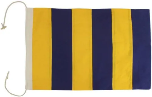 Vista 24 de Hampton Nautical Letra F Bandera de tela náutica del alfabeto, letra S