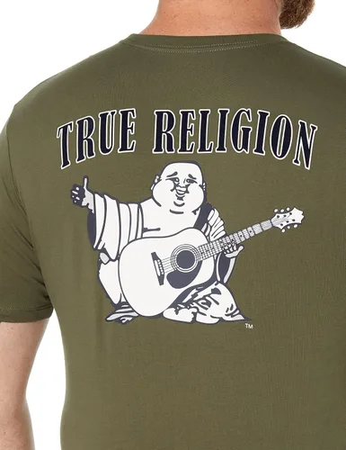 Vista 4 de True Religion Mens Buddha Logo Short Sleeve Tee