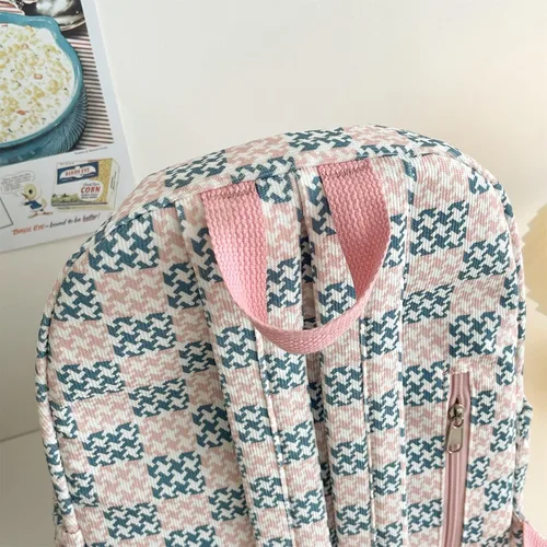 Vista 4 de Backpack For Women School Bag With Comfortable Strap Large Capacity Casual Daypack Book Bag
