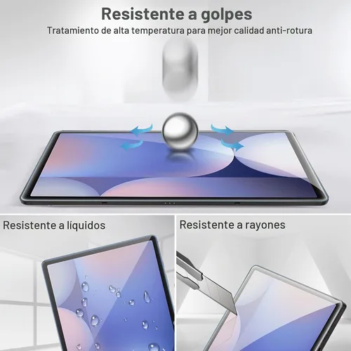 Vista 6 de ProCase Paquete de 2 protectores de pantalla para Galaxy Tab S10 Plus/S9 Plus/S9 FE Plus de 12.4 pulgadas, dureza 9H de vidrio templado transparente