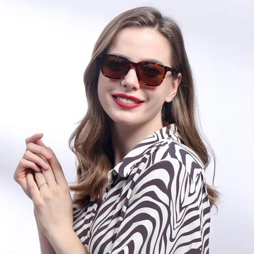 Vista 19 de Carfia Chic - Lentes de sol polarizados para mujer, protección UV400, marco de acetato pulido a mano
