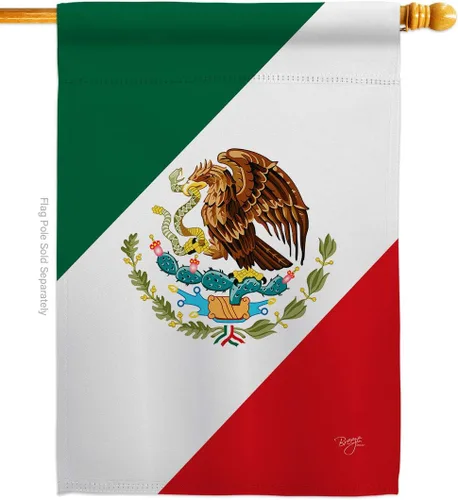Vista 10 de Nacionalidad México Garden House Banderas Set Regional Nación Internacional Mundo País Particular Área Pequeña Decorativa Patio Banner Doble Cara