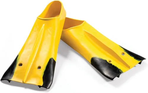 Vista 9 de Finis Z2 Gold Zoomers - Aletas de entrenamiento de hoja corta para fuerza y velocidad, ajuste de goma natural