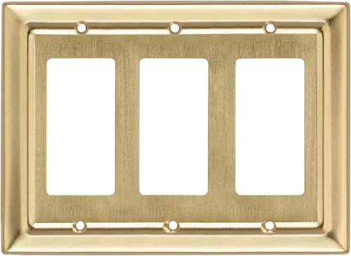 Vista 14 de Monarch Abode Placa de Pared Basculante de 1 Gang, Placa de Pared de Metal Decorativa Arquitectónica para Interruptor Individual, Placa Decorativa