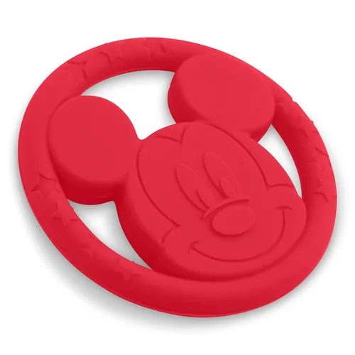 Vista 5 de Cudlie Disney - Juego de mordedores de silicona para bebés, mordedores de grado alimenticio y sin BPA para bebés de 6 a 12 meses, paquete de 2