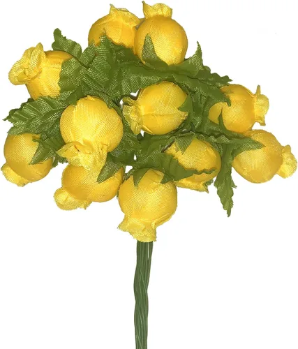 Vista 8 de GiftWrap Etc. Rosas artificiales de seda verde manzana, 12 mini ramos de 12 capullos de rosa, 144 capullos de rosa en total, boda, recepción