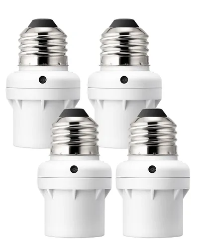 Vista 8 de DEWENWILS Enchufe con Sensor de Luz, Enchufe de Sensor de Anochecer a Amanecer, Enchufe de Bombilla para Luminarias, Compatible con Bombillas