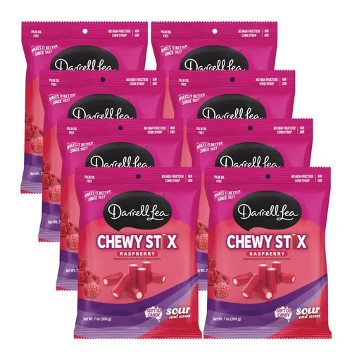 Vista 8 de Darrell Lea Fabulicious Sour Candy Stix, suave y picante, sin sabores artificiales, sin aceite de palma, fabricado en Australia, para compartir