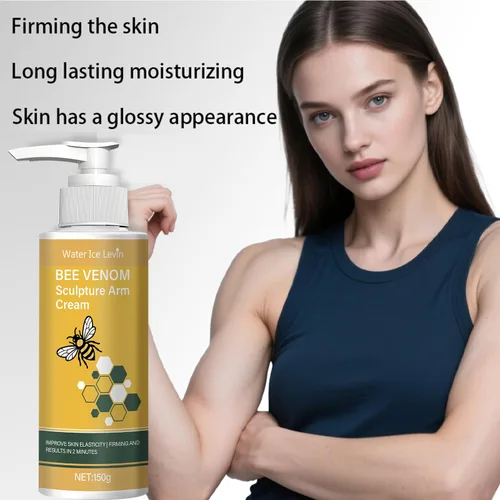 Vista 3 de Crema de escultura BEE VENOM para esculpir, esculpir y tonificar para brazos y cuerpo, suaviza el aspecto de las arrugas, hidrata profundamente