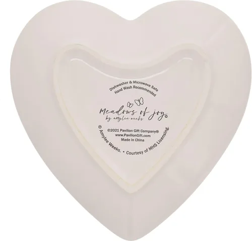 Vista 6 de Pavilion - You Are Amazing - Plato de recuerdo de cerámica en forma de corazón, diseño floral de acuarela, regalo del día de la madre, regalos