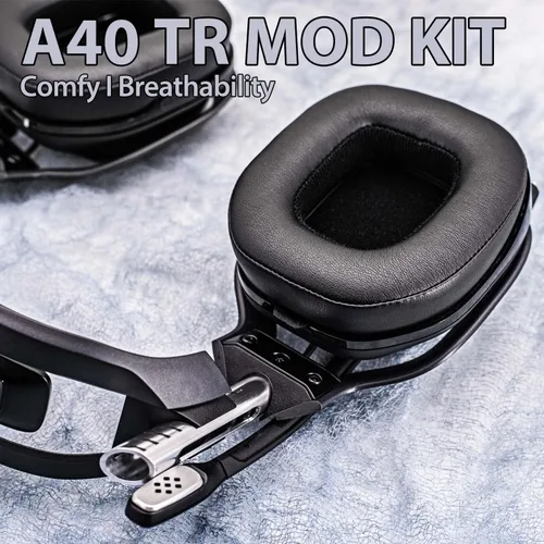 Vista 3 de Almohadillas para oídos A40 TR, almohadillas de repuesto compatibles con Astro A40 tr Headset I A40 TR Mod Kit/A40 Accesorios/diadema/espuma