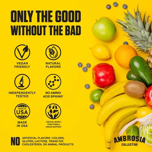 Vista 5 de Ambrosia Superfood Polvo de apoyo para órganos y ciclos Soporte hepático y renal con cardo mariano, arroz de levadura roja y CoQ10 13