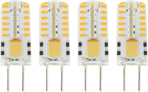 Vista 7 de Bombilla LED GY6.35 equivalente a 50 W halógena, CA/CC 12 V blanco cálido 2700 K, GY6.35 base bi-pin tipo JC bombilla para lámpara colgante, luz
