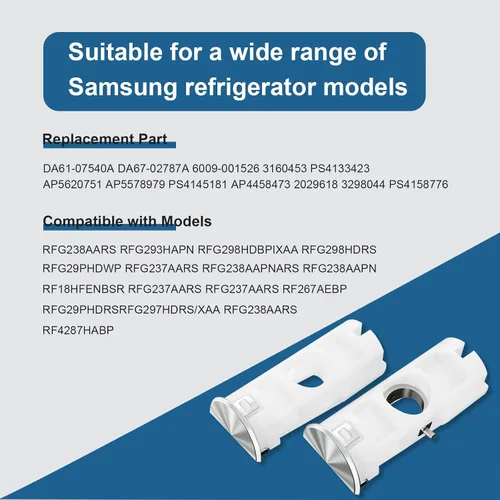 Vista 7 de DA61-07540A Versión mejorada para mango de refrigerador y congelador Samsung Kit de reemplazo para mango de puerta de congelador Samsung
