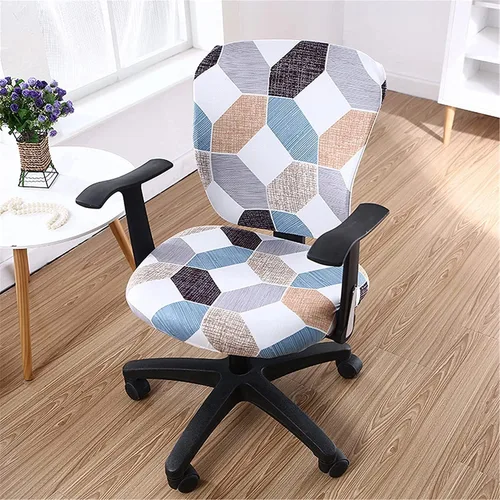 Vista 4 de Melaluxe - Funda para silla de oficina de computadora, funda universal protectora y elástica, cubierta elástica para silla giratoria Color: 32