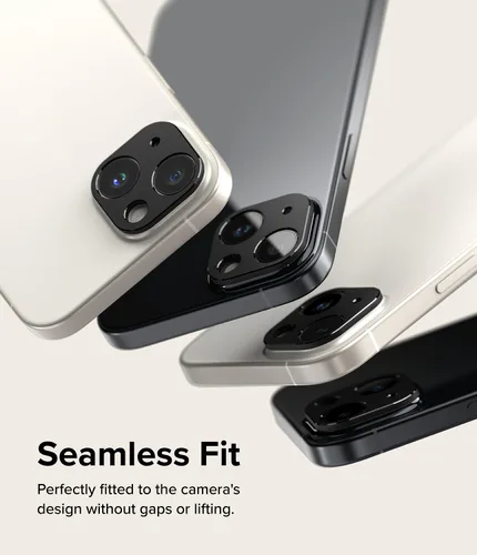 Vista 3 de Ringke Estilo de cámara [Haz que el teléfono se vea mejor] Compatible con protector de lente de cámara iPhone 15 y protector de lente de cámara