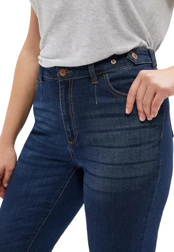 Vista 4 de Ellos Jeans elásticos rectos de talla grande para mujer