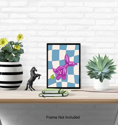 Vista 5 de Lindos accesorios de baño azul púrpura – divertida decoración de baño para mujeres, hombres y niños, estilo retro de los años 70 y 60, decoración