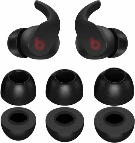Vista 8 de 6 pares de almohadillas de espuma viscoelástica compatibles con Beats Fit Pro, S/M/L 3 tamaños de reemplazo, cancelación de ruido, ajuste
