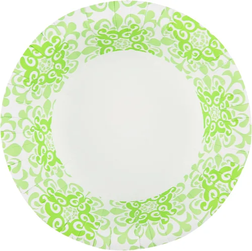 Vista 6 de Glad Cuencos redondos de papel desechables, verde victoriano, 16 onzas, 15