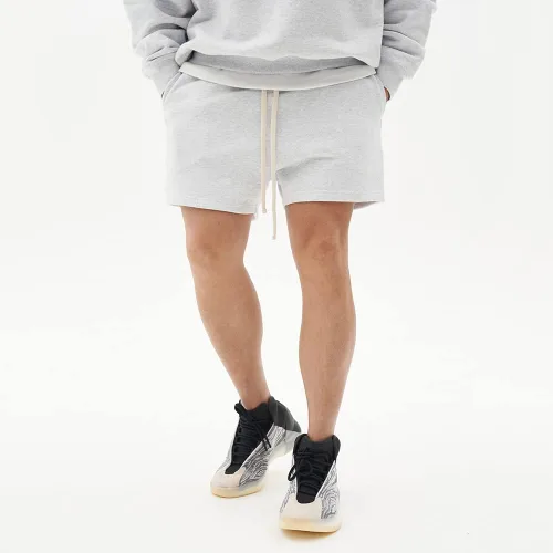 Vista 3 de MECH-ENG Pantalones cortos de algodón para hombre, pantalones cortos deportivos ligeros, para gimnasio, correr, entrenamiento, pantalones cortos