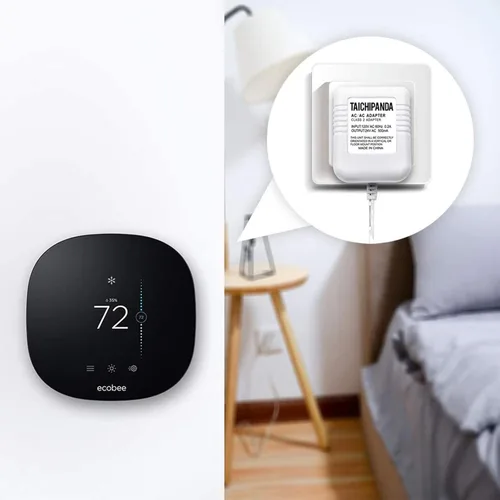 Vista 7 de TAICHIPANDA - Transformador de 24 voltios, adaptador de cable C para termostatos Nest Honeywell y Sensi, transformador de timbre para Nest Hello