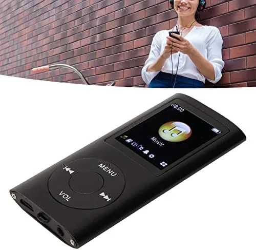 Vista 7 de Reproductor de MP3, con capacidad de memoria de 64 GB, reproductor de música portátil de 8 horas de duración de la batería, compatible con MP3, WMA