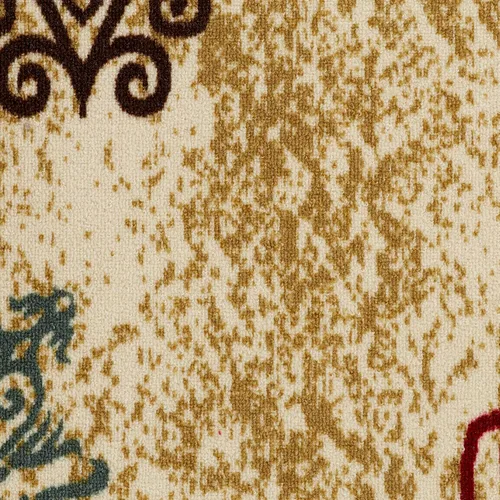 Vista 3 de Antep Rugs - Alfombra moderna, con diseño floral y antideslizante (no se desliza), de perfil bajo con parte trasera de goma, alfombra de área