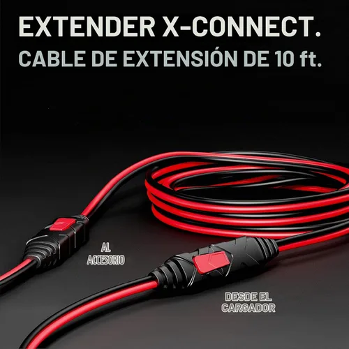 Vista 2 de NOCO GC004 X-Connect - Cable de extensión de 10 pies Accesorio para cargadores de batería inteligentes Genius Smart