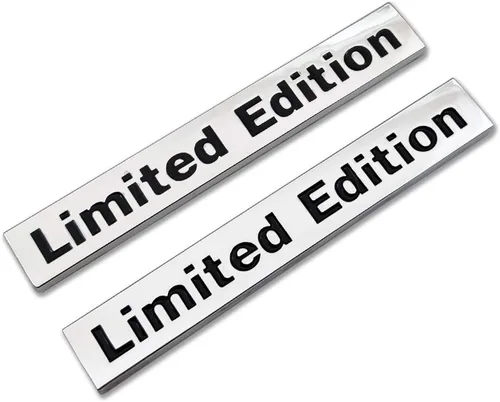 Vista 10 de 2X Emblema de Logo de Edición Limitada de Metal Cromado Insignia Auto 3D Premium Calcomanía Trasera del Maletero del Coche Calcomanía Lateral