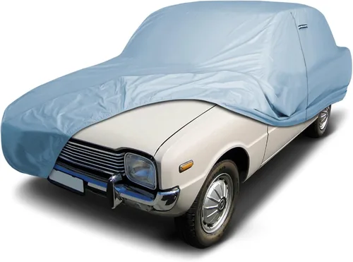 Vista 57 de iCarCover Funda de automóvil personalizada para Mazda 1200 (1970), impermeable, para todo tipo de clima, lluvia, nieve, UV, protector solar