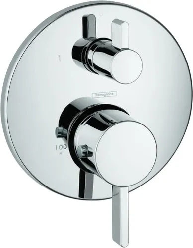 Vista 6 de hansgrohe Ecostat 04233820 - Moderna válvula de ducha con equilibrio de presión en níquel cepillado
