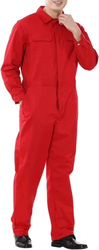 Vista 3 de TOPTIE Workwear Mechanic Overol 8.5 Oz Poliéster Algodón Mezcla Talla Regular