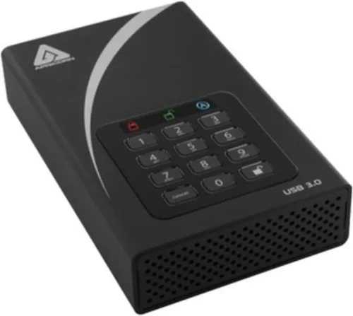 Vista 12 de Apricorn 2TB Aegis Padlock DT 256-Bit Cifrado USB 3.0 Disco duro (ADT-3PL256-2000)