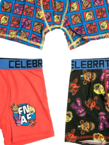 Vista 2 de Five Nights at Freddys - Calzoncillos tipo bóxer para niños (3 unidades)