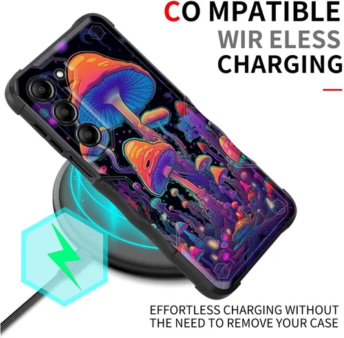 Vista 28 de Funda para Galaxy A14 5G, [Doble Capa][Protección contra Caídas de Grado Militar de 10 Pies] [Antideslizante] Funda Resistente a Prueba de Golpes