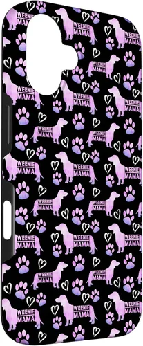 Vista 3 de Dachshund Mom Weenie Mama Weiner Dog - Funda de regalo para iPhone 16, color rosa