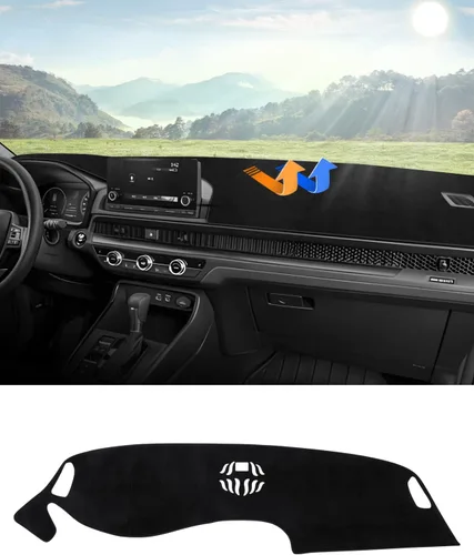 Vista 13 de Autorder - Tapete para salpicadero para 2007-2013 Chevy Chevrolet Silverado/GMC Sierra con dos guanteras, accesorios, cubierta de salpicadero