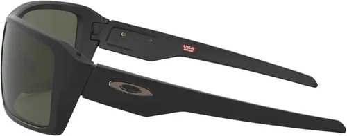 Vista 3 de Oakley Gafas de sol de doble filo, color negro mate con lente gris oscuro de 2.598 in, Mate negro