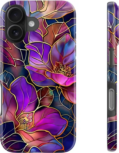 Vista 15 de LUHOURI Funda para iPhone 12 Mini, compatible con carga inalámbrica, doble capa, interior de silicona suave + carcasa exterior dura, bonito diseño