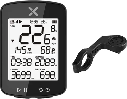 Vista 8 de XOSS G+ Gen2 GPS Bike Computer ANT+/ Bluetooth IPX7 Impermeable Ciclismo Ordenador de Ciclismo Recargable Velocímetro Odómetro con pantalla LCD
