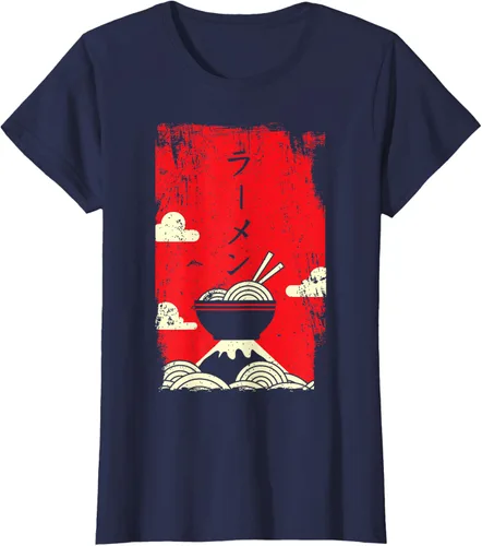 Vista 41 de Ramen Noodles Camiseta de arte japonés, Negro