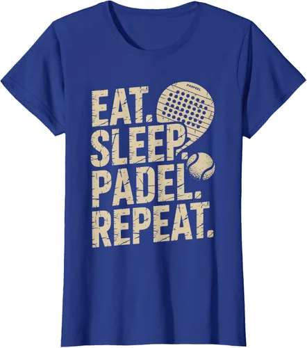 Vista 88 de Camiseta Eat Sleep Padel Repeat Padel Jugador de Tenis