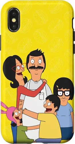 Vista 5 de Funda para iPhone 12 Pro Max Bob Burgers Bob Linda Gene Tina Louise Family Hug