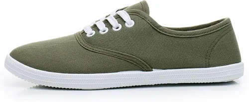 Vista 2 de VenusCelia - Tenis Rainbow de lona con agujetas, para mujer