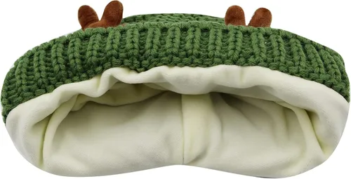 Vista 5 de AIBEARTY Gorro de invierno cálido de felpa con correa para la barbilla, talla única